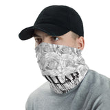 Dripp on Roses B&W Neck gaiter