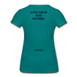 Barbed Wire Women T-shirt - teal