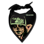 Scary Green Glow Bandana - black